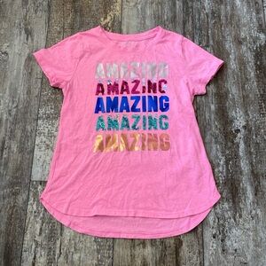 Girls Pink Amazing Shirt Size 10/12